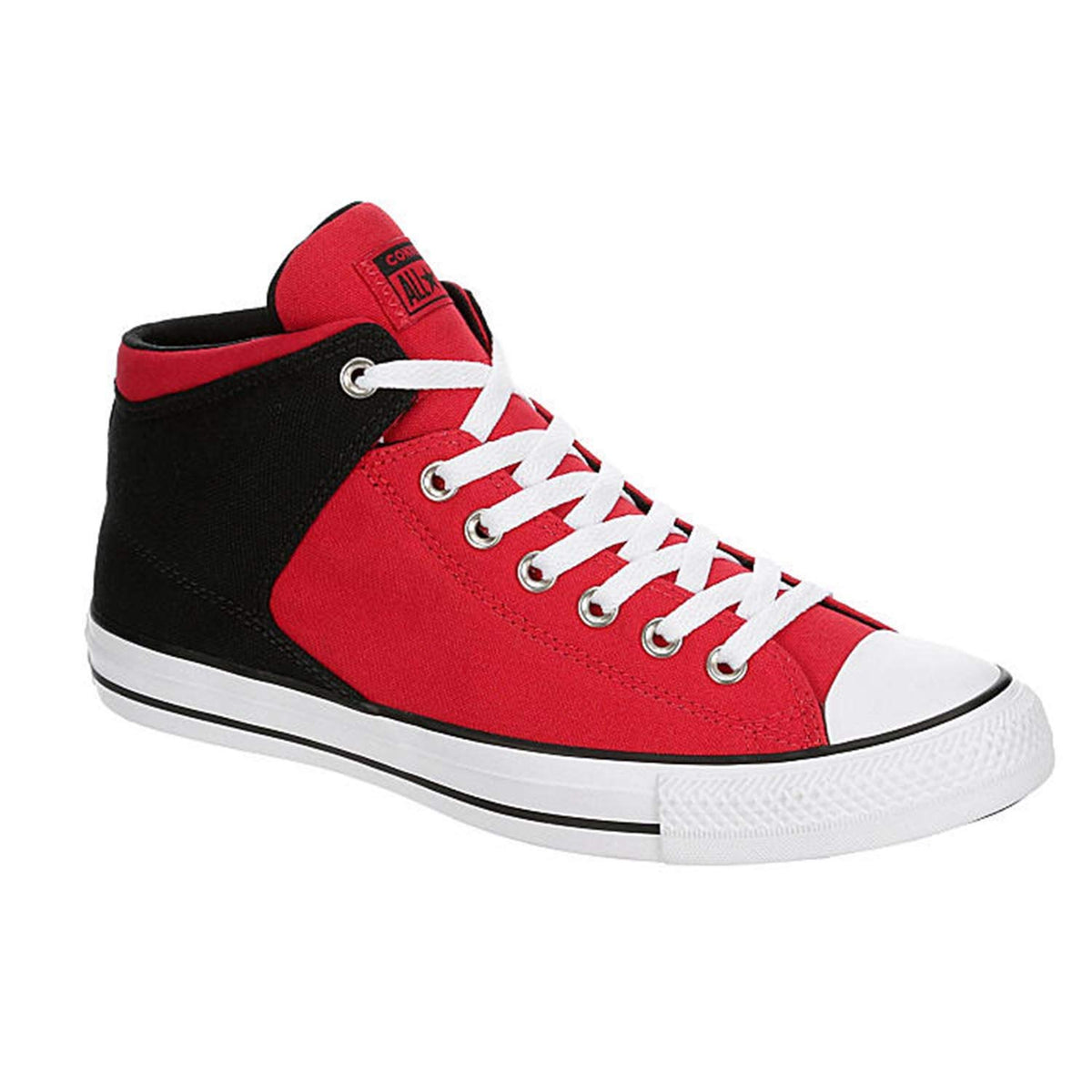 Converse Mens CTAS High Street Sneaker, Red/Black/White, 12 US