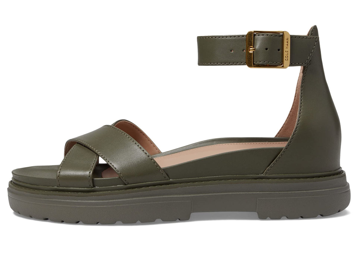 Cole Haan Fraya Sandal Tea Leaf Leather 7.5 B (M)