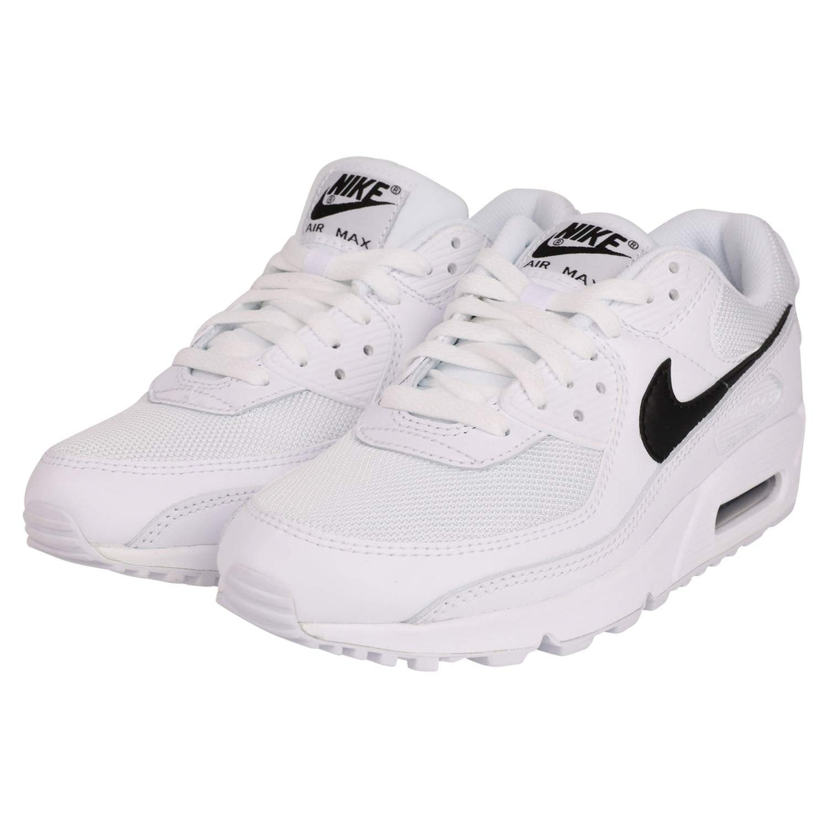 Nike Air Max 90 Womens White/Black/White Running Shoes CQ2560 101 size 9 US