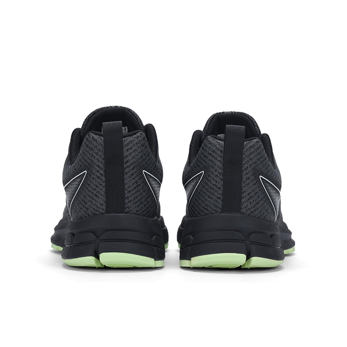 Sadmon Men's Trail Running Shoes - Breathable, Slip-Resistant Hiking Sneaker with Arch Support and Shock Absorption 43 Black/Green