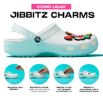 Crocs Jibbitz Charms – Plants & Animals – Flowers – Summer – 100% Man-made Material – Easy Attachment Big Wave One Size One Size