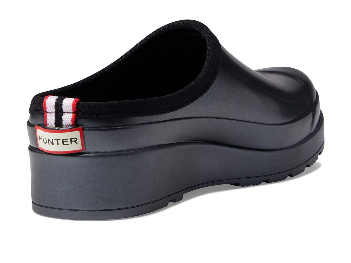 Hunter Original Play Nebula Clogs for Women Offers Man-Made Upper, Waterproof Upper, and Textured Sole and Soft Lining Black 9 M