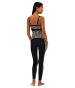 Beach Riot Color-Block Leggings Taupe/Black Check MD