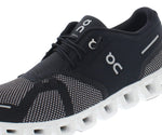 On Women's Cloud 5 Combo Sneakers, Black | Alloy, 10 Medium US