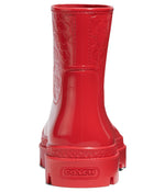 Coach Millie Rubber Rain Bootie Candy Red 11 B (M)