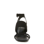 Vionic Women's Garnet Yasmin Strappy Heel Sandal-Supportive Ladies Leather Heels That Include Three-Zone Comfort with Orthotic Insole Arch Support, Black 9 Medium