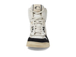 Coach Distressed Leather and Suede High-Top Sneaker White 9.5 D (M)