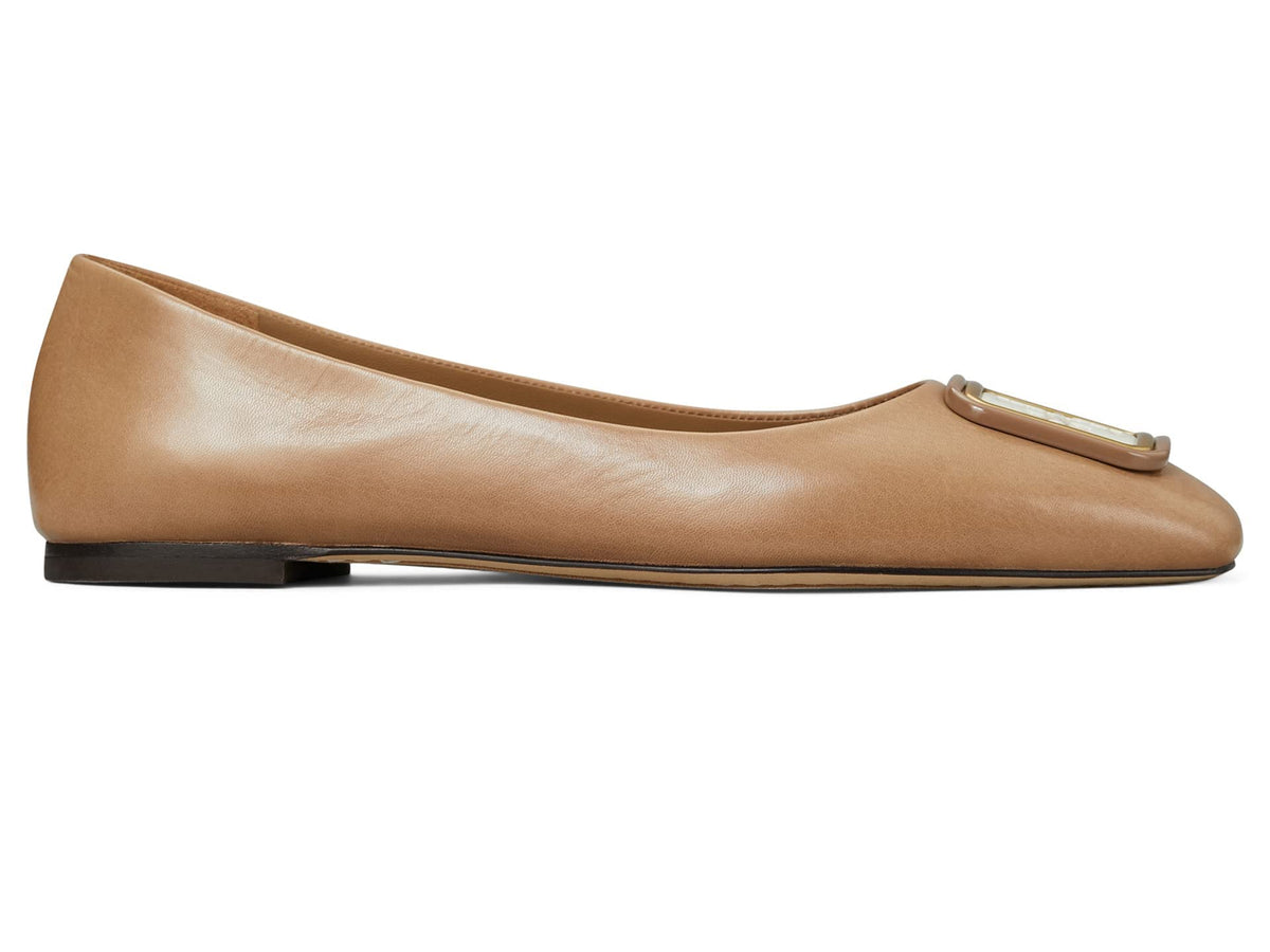 Tory Burch Georgia Ballet Almond Flour 7 M