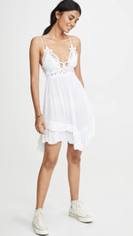 Free People Women's Adella Slip Dress, White, M