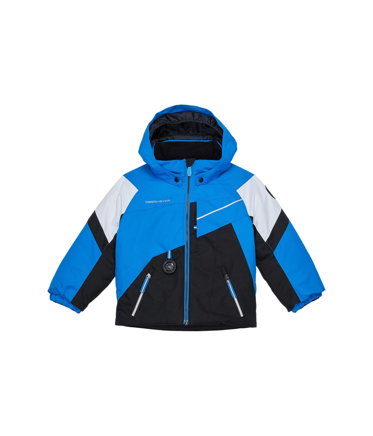 Obermeyer Boy's Super G Jacket (Toddler/Little Kids/Big Kids) Blue Vibes 5 Little Kid