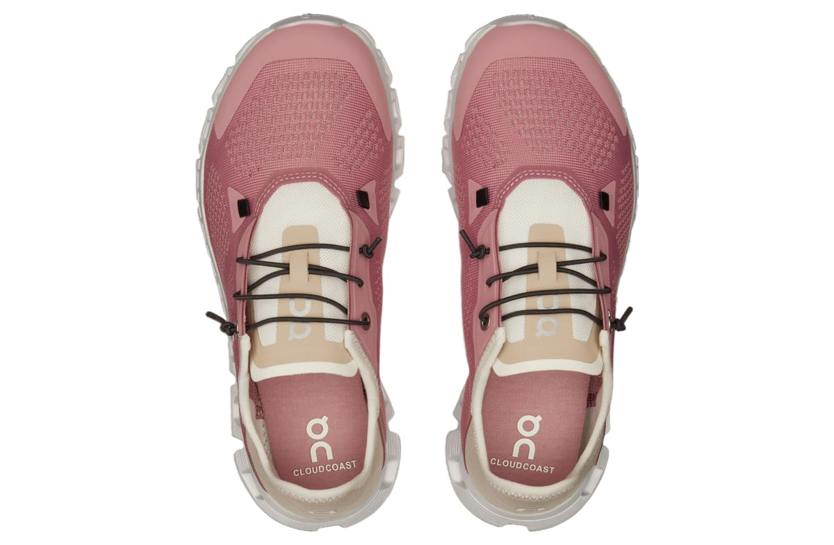 On Women's Cloud 5 Coast Running Shoes, Zephyr/Sand, 10 US