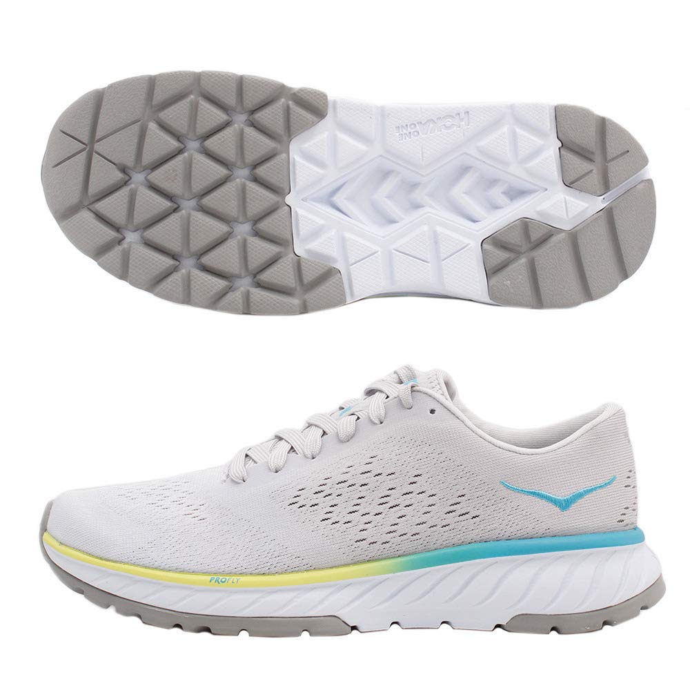 HOKA ONE ONE Women's Cavu 2 Running Shoe (8, White/Nimbus Cloud)