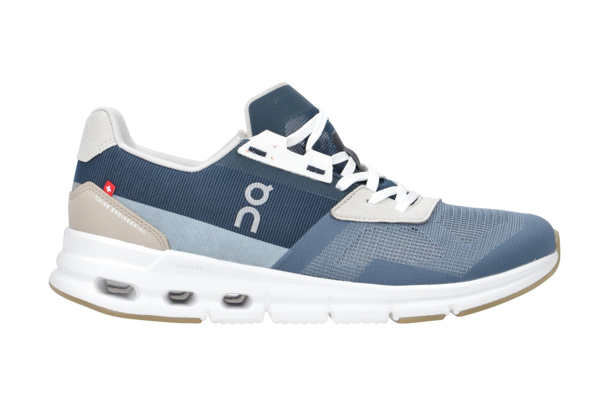 On Women's Cloudrift Sneakers, Metal/Navy, Blue, 8 Medium US