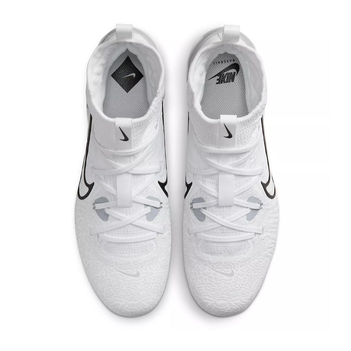 Nike Alpha Huarache NXT DJ6517-100 White-Black-Wolf Grey Men's Metal Baseball Cleats 8 US