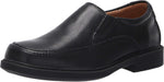 Florsheim Bogan Jr II Boys' Toddler-Youth Slip On, 7 W US Big Kid, Black