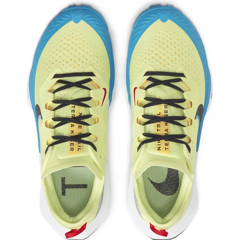 Nike Women's Air Zoom Terra Kiger 7 Trail Running Shoe (9.5, Limelight/Off Noir/Laser Blue, Numeric_9_Point_5)
