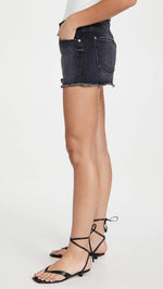 7 For All Mankind Monroe Cutoffs Shorts in Eclipse Black Eclipse Black 23