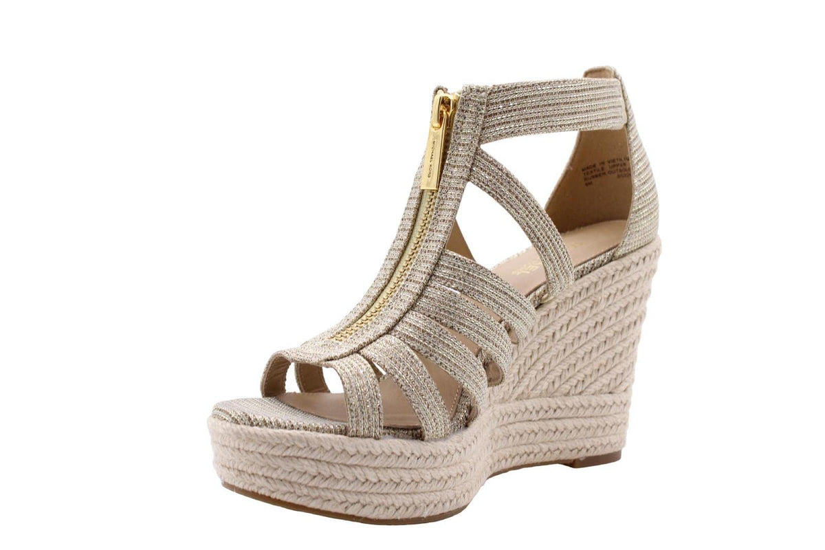 Michael Kors Bradley Wedge Pale Gold 10 M