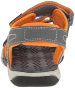 Timberland Adventure Seeker 2-Strap-BK-K Sandal, Medium Grey w/Orange, 34 US Unisex Little Kid