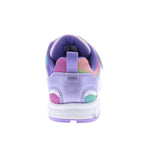 TSUKIHOSHI 3584 Rainbow Strap-Closure Machine-Washable Child Sneaker Shoe with Wide Toe Box and Slip-Resistant, Non-Marking Outsole - Lavender/Multi, 9.5 Toddler (1-4 Years)