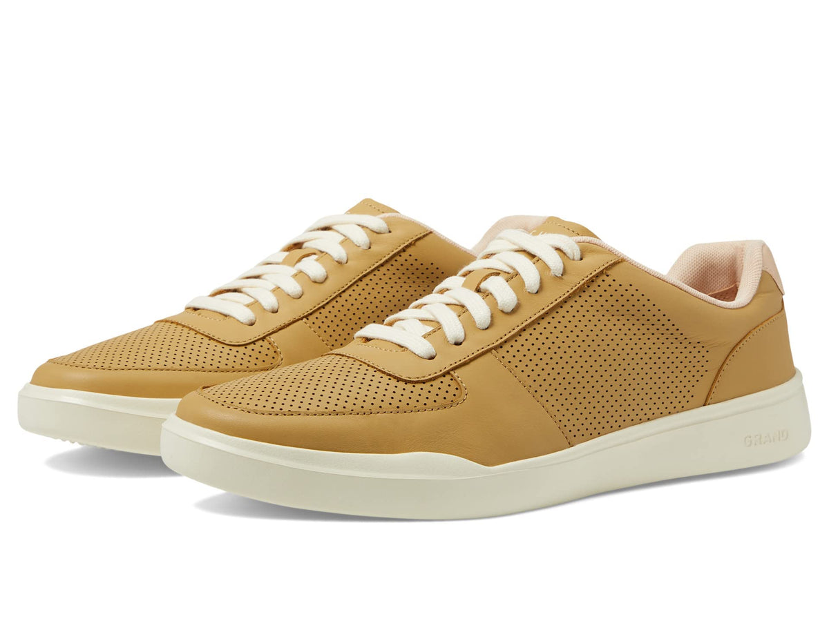 Cole Haan Men's Grand Crosscourt Modern PERF Sneaker, Starfish/EGRET/Vachetta, 10