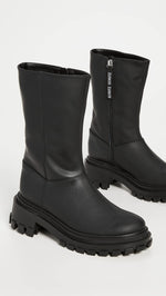 SCHUTZ Women's Juany Boots, Black, 10 Medium US