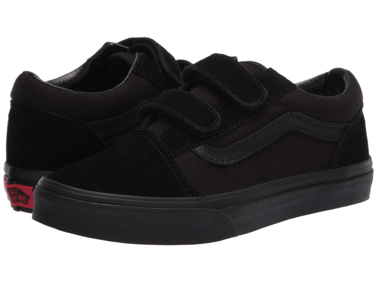 Vans Old Skool V Junior/Big Kids Shoes Sneakers Boys/Girls (Black/Black, 6.5, Numeric_6_Point_5)