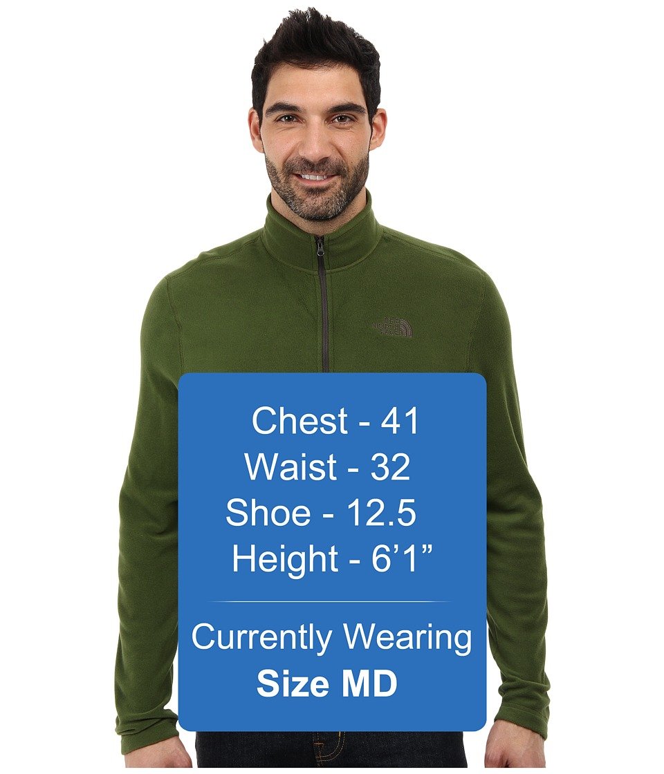 The North Face Men's TKA 100 Glacier 1/4 Zip, Scallion Green, MD