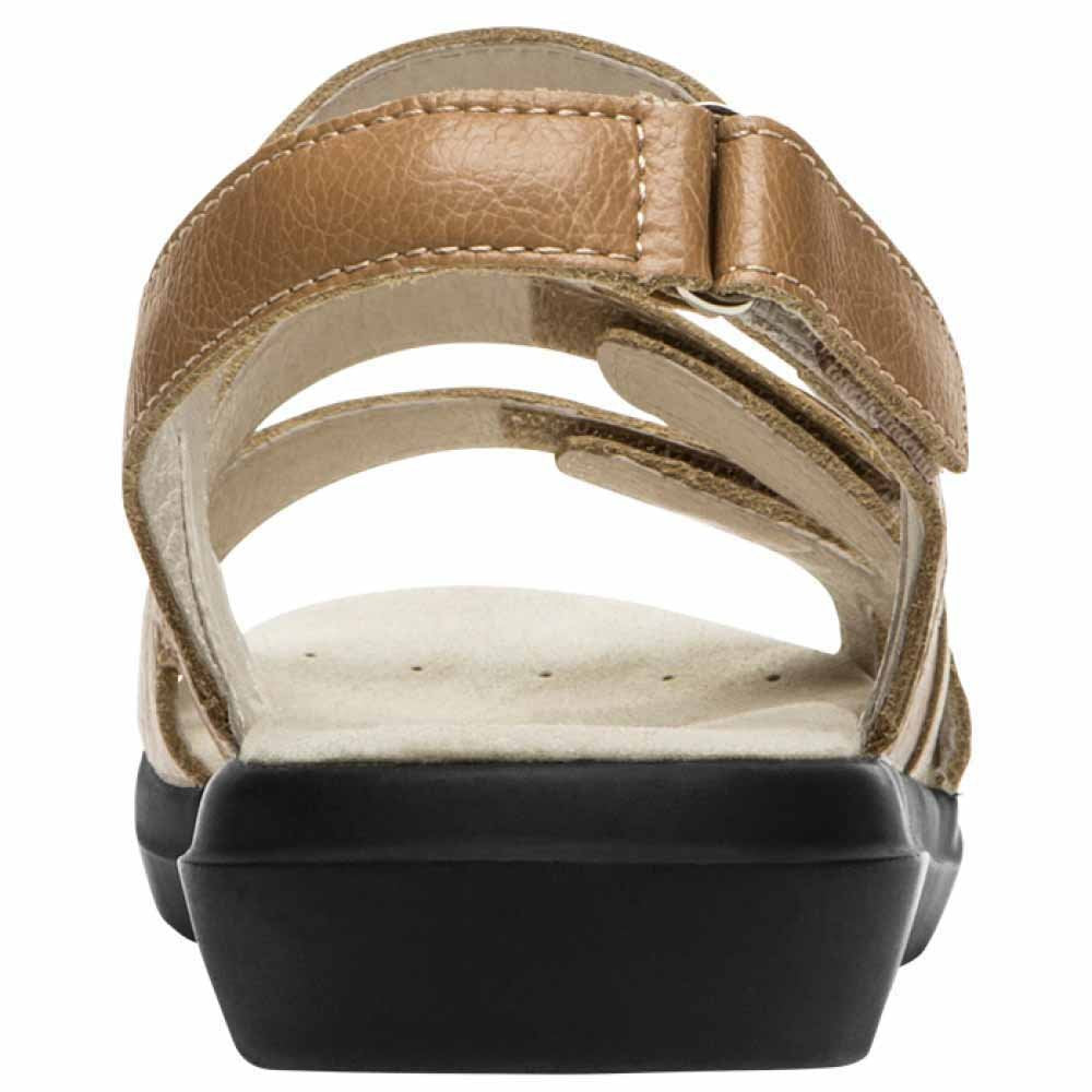 Propet® Bahama Womens Leather Sandals Camel 6 2E