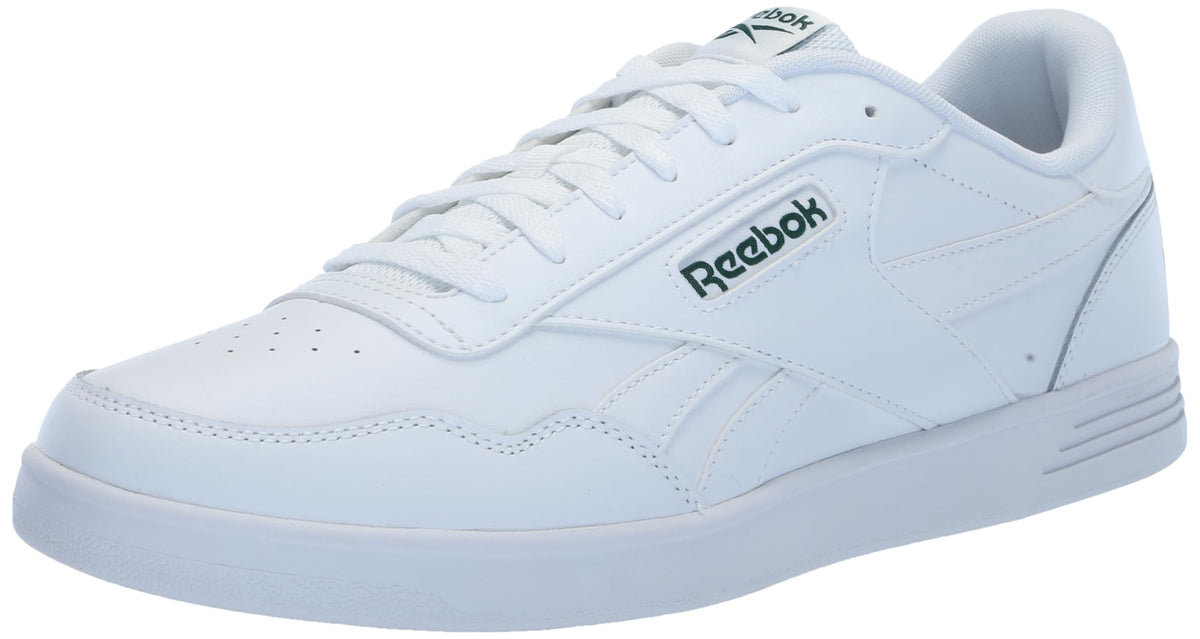 Reebok Unisex Court Advance Sneaker, White/Clover Green, 10.5 US Men