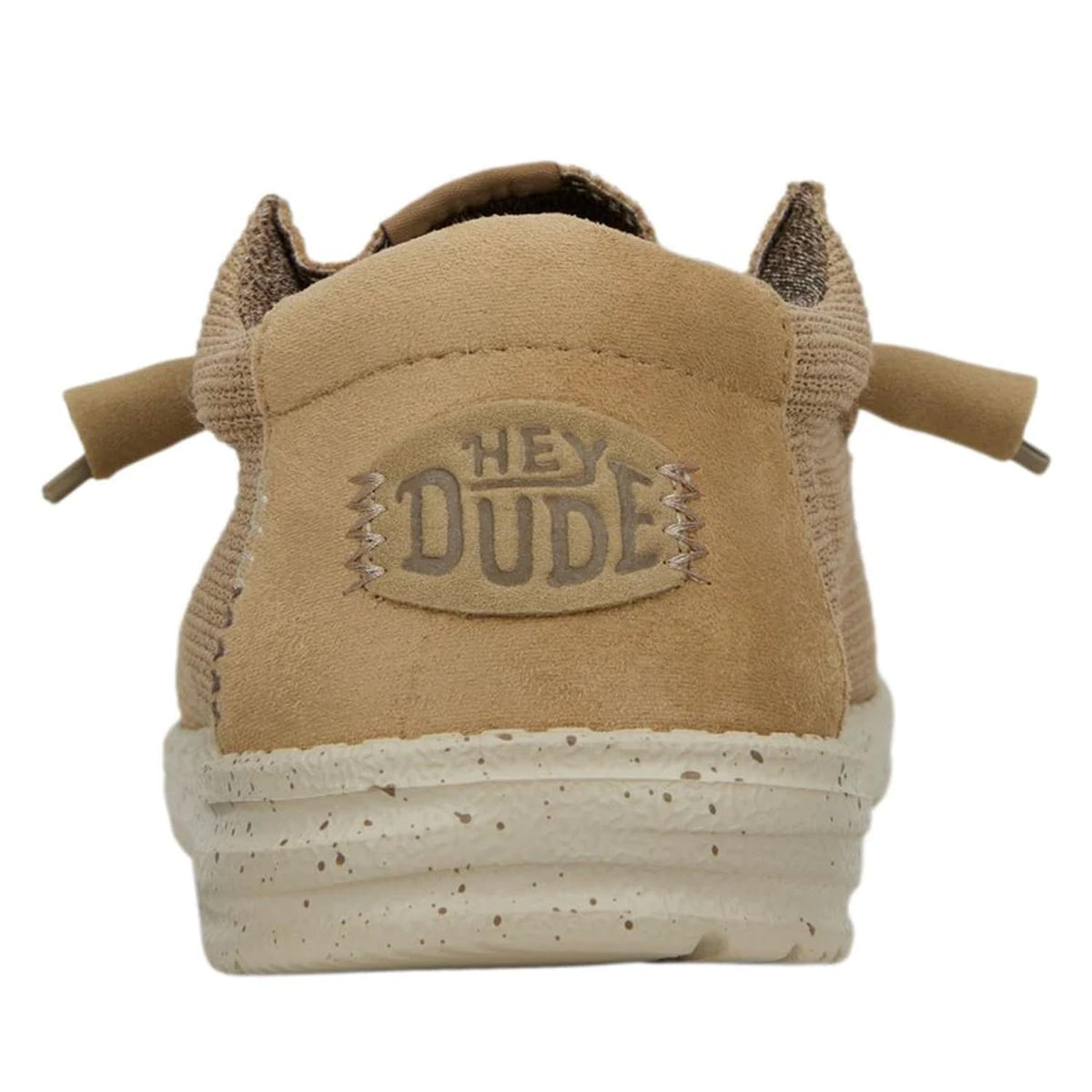 HEYDUDE Boy's Wally Youth Sport Mesh Tan Size 5 | Boy's Shoes | Boy's Slip-on Loafers | Comfortable & Light-Weight