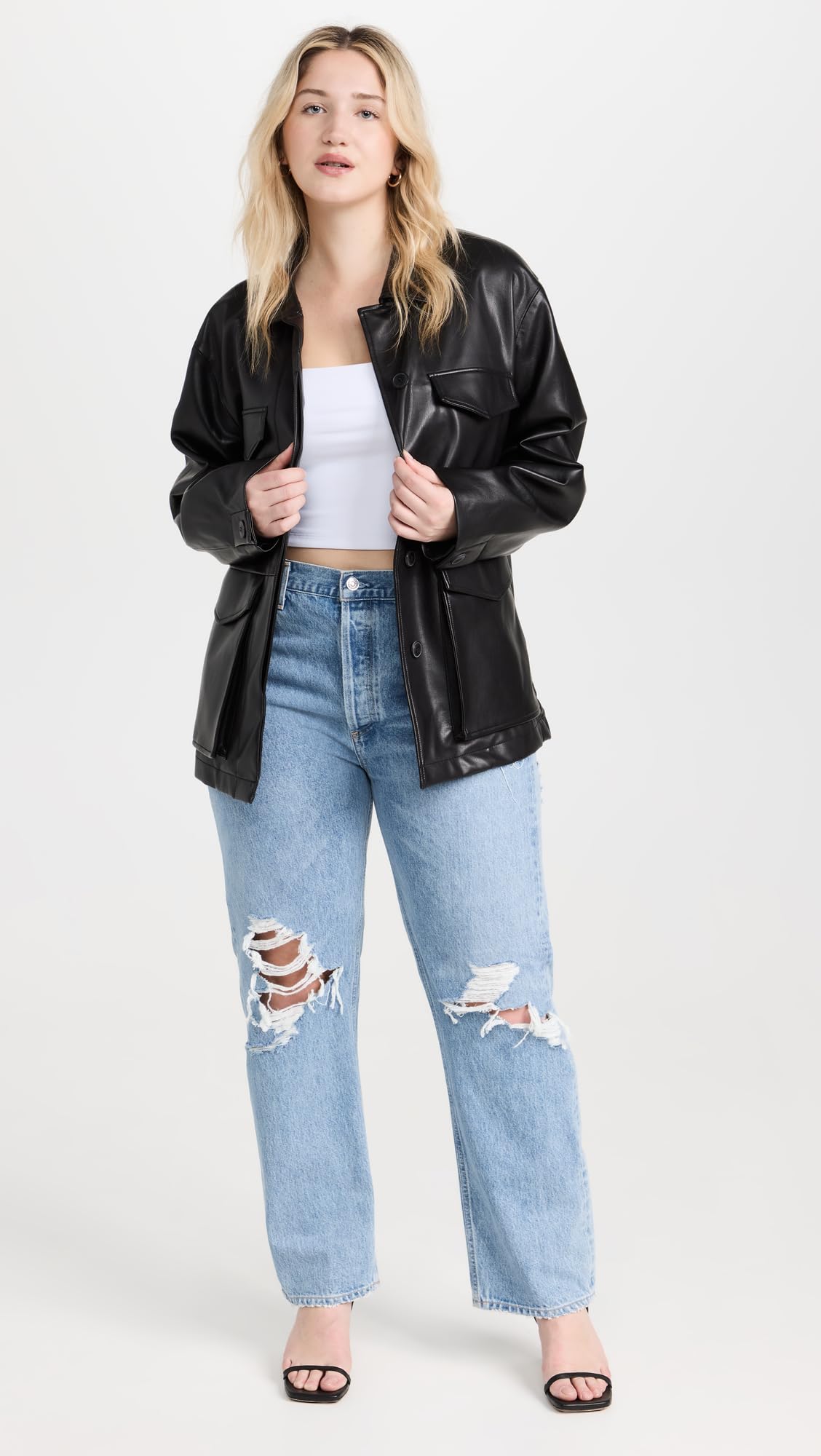 AGOLDE Women's 90s Mid Rise Straight Fit Jeans, Fall Out, Blue, 25