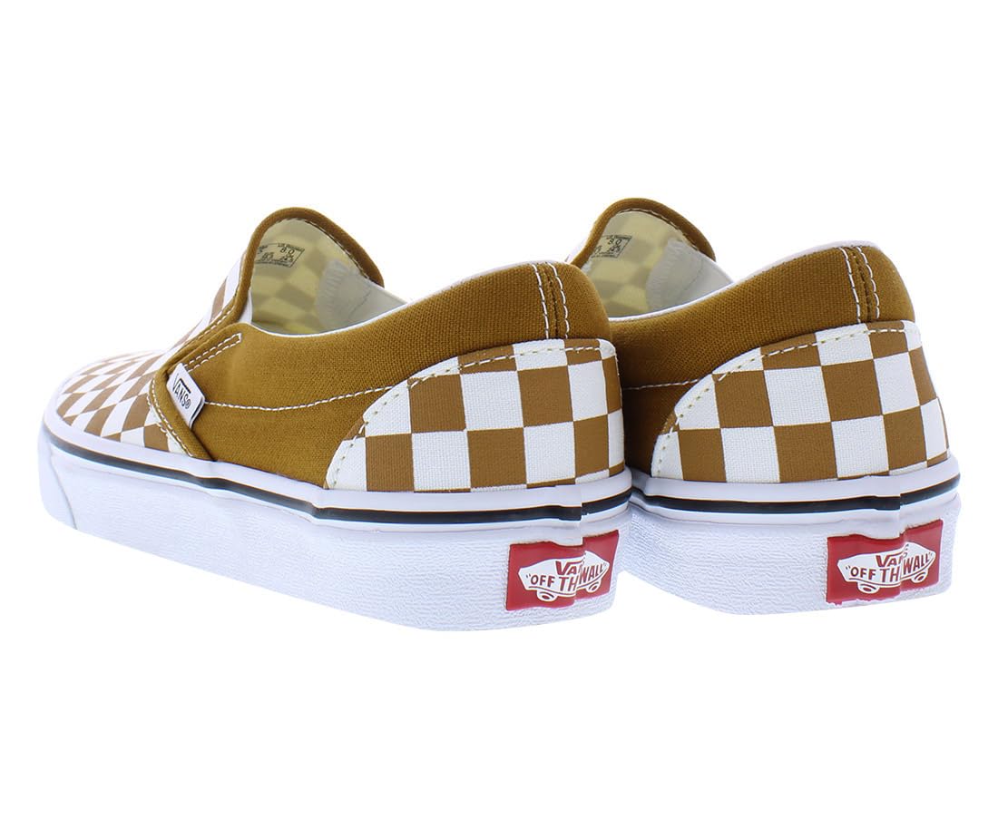 Vans Women's U Classic Slip-On Sneakers, FatalFloralGoldenBrown, 6.5 Medium US