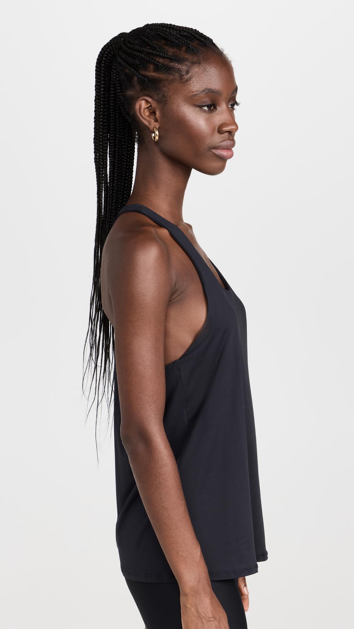 Alo Yoga Women's Don't Get It Twisted Tank, Black, L