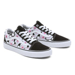 Vans Men's Old Skool Sneaker, (Hibiscus Check) Black, Size 6, 7.5 Women/6 Men
