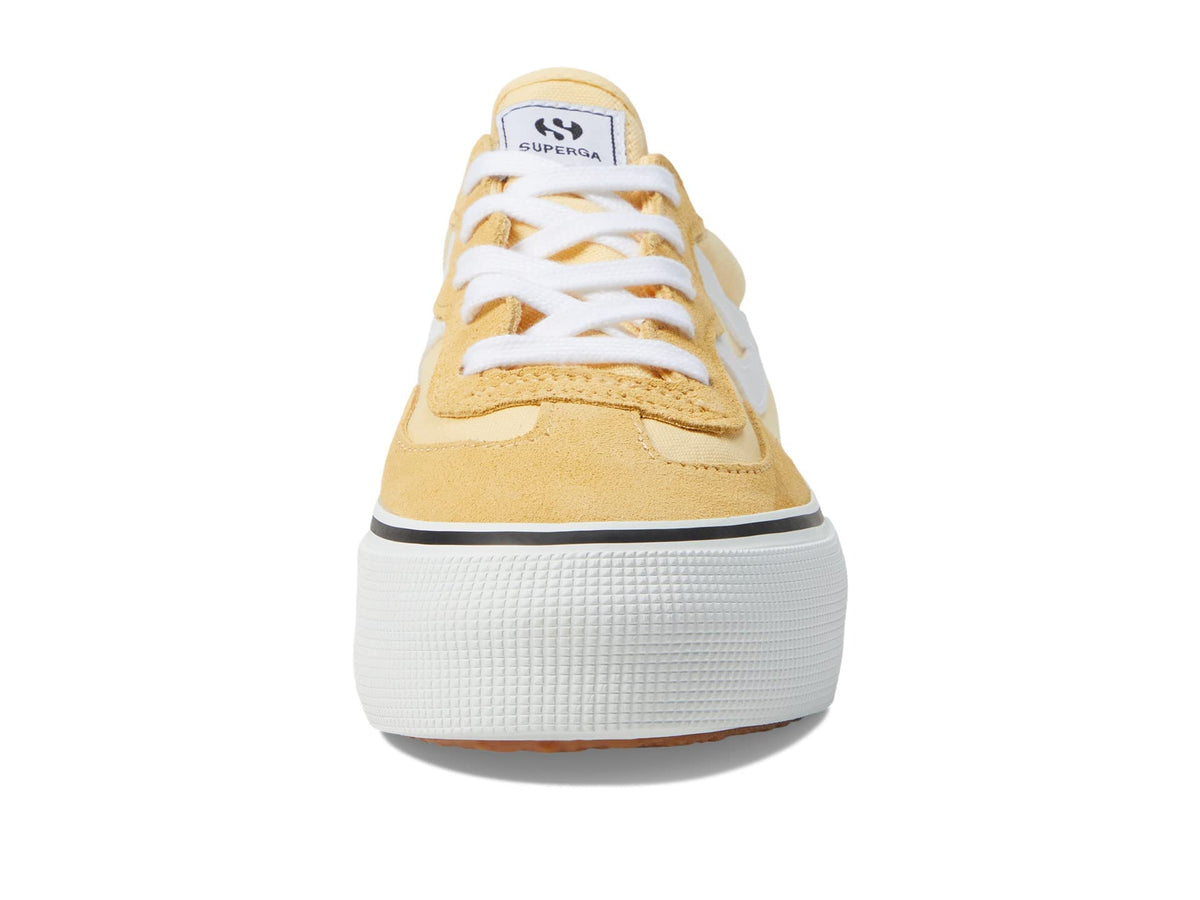 Superga 3041 Revolley Color-Block Platform Yellow Light/White EU 40 (US Women's 9) Medium