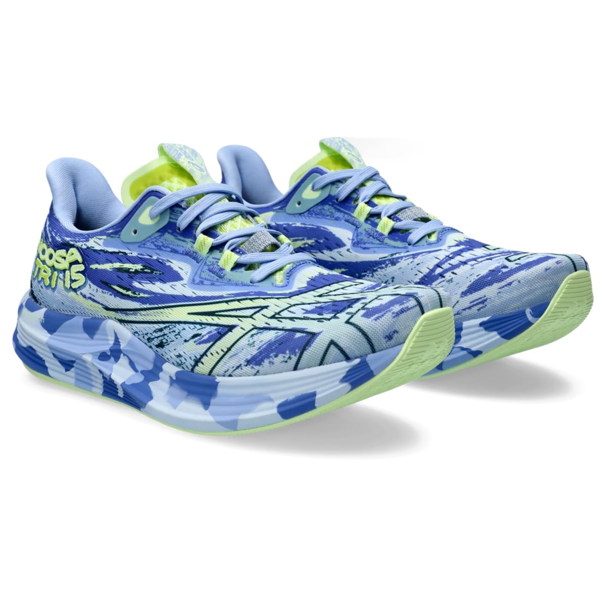 ASICS Women's Noosa TRI 15 Running Shoes, 5, Sapphire/Illuminate Yellow