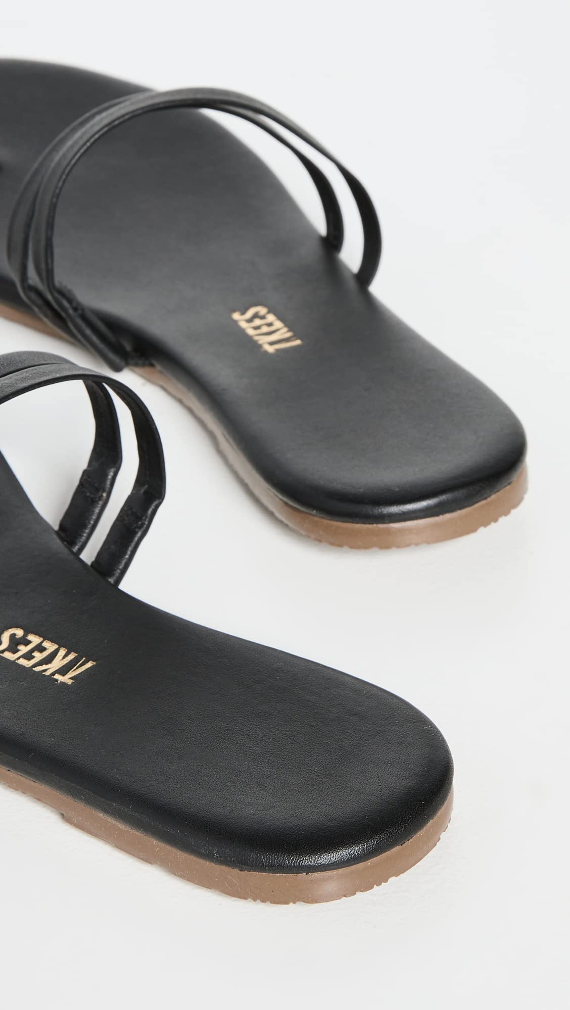 TKEES Women's Leah Sandals, Black, 10 Medium US