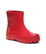 Coach Millie Rubber Rain Bootie Candy Red 11 B (M)