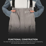 Simms Challenger Waterproof Bibs for Men - Durable Rain Gear and Work Bib for Fishing, Hunting, Snowmobiling, and More - (Gray, XXX-Large)