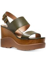 Michael Michael Kors Rhett Wedge Olive 7.5 M