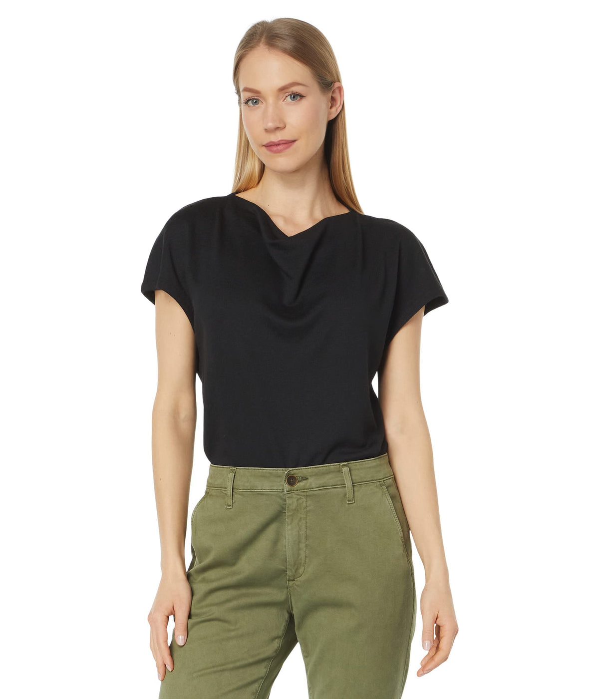 Vince Cowl Neck Top Black MD