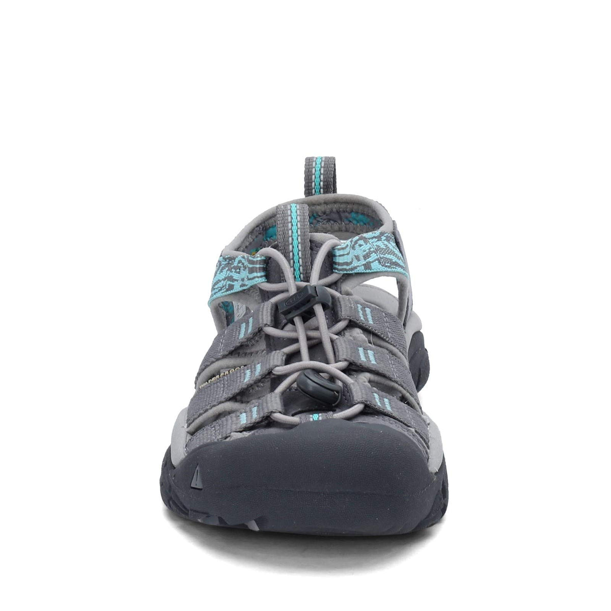 KEEN Women's Newport H2 Closed Toe Water Sandal 6 Steel Grey/Blue Turquoise