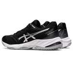 ASICS Women's Netburner Ballistic FlyteFoam 3 Volleyball Shoes, 10, Black/Pure Silver