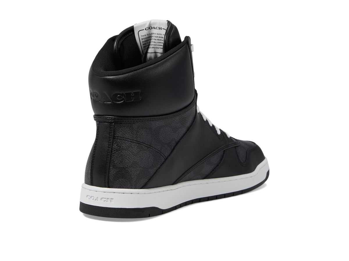 Coach C202 Signature High-Top Sneaker Grey 9.5 D (M)