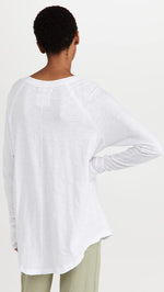 Free People Women's Arden Tee, Optic White, XS