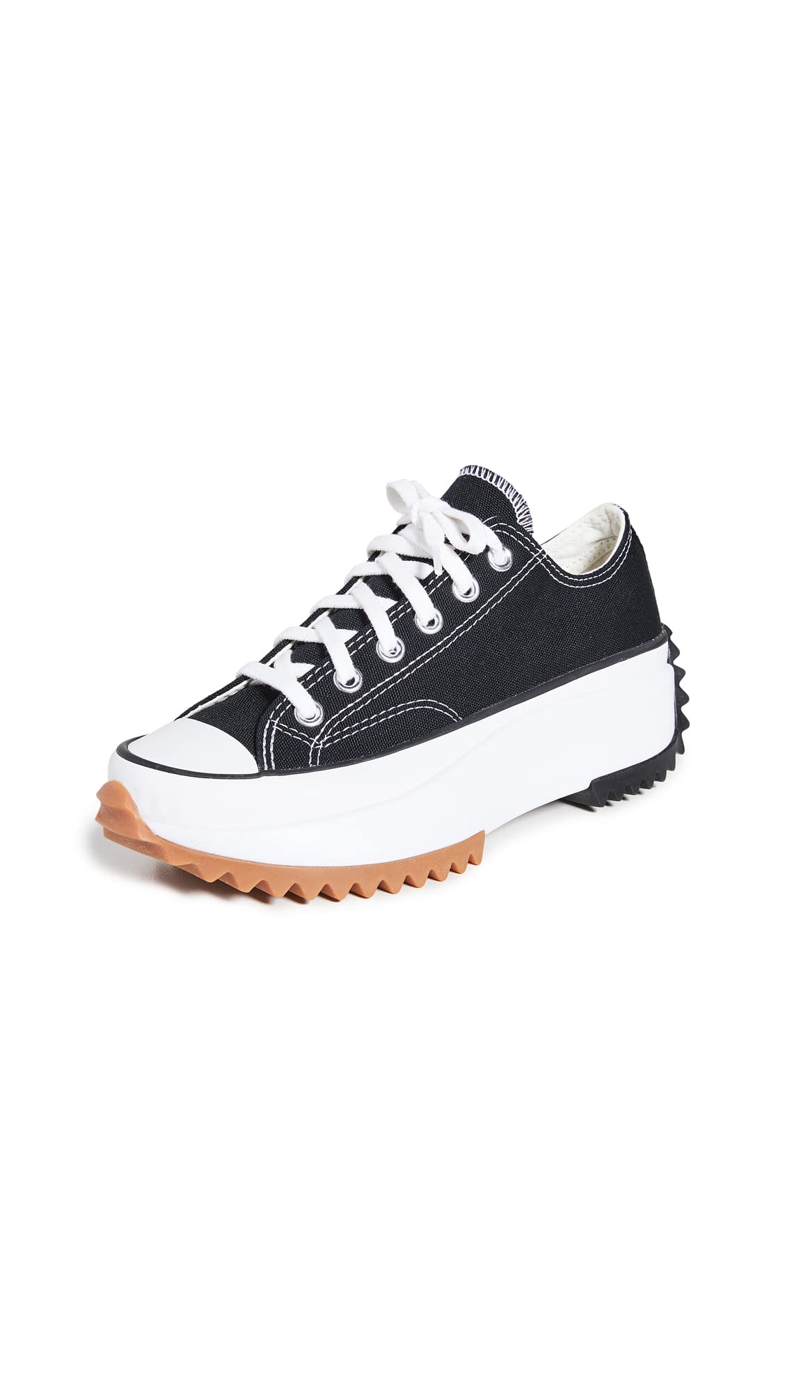Converse Women's Run Star Hike Digital Terrain Sneakers 6.5 Women/5 Men Black/White/Gum