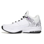 Jordan Girl's Max Aura 3 DIY (Big Kid) White/Black/Hyper Violet/University Blue 5 Big Kid M