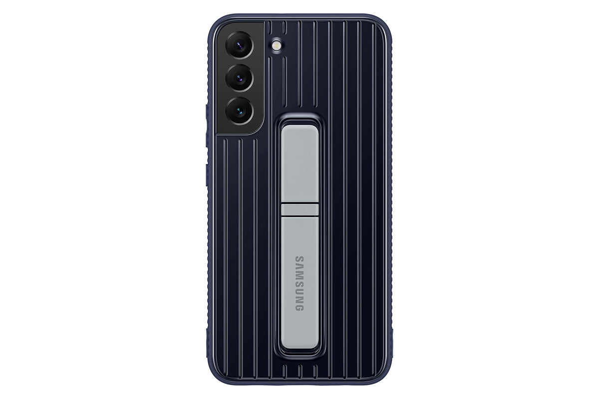 Samsung Electronics Galaxy S22+ Protective Standing Cover, High Protection Phone Case, 2 Detachable Kickstands, 2 Viewing Angles, US Version, Navy, (EF-RS906CNEGUS)
