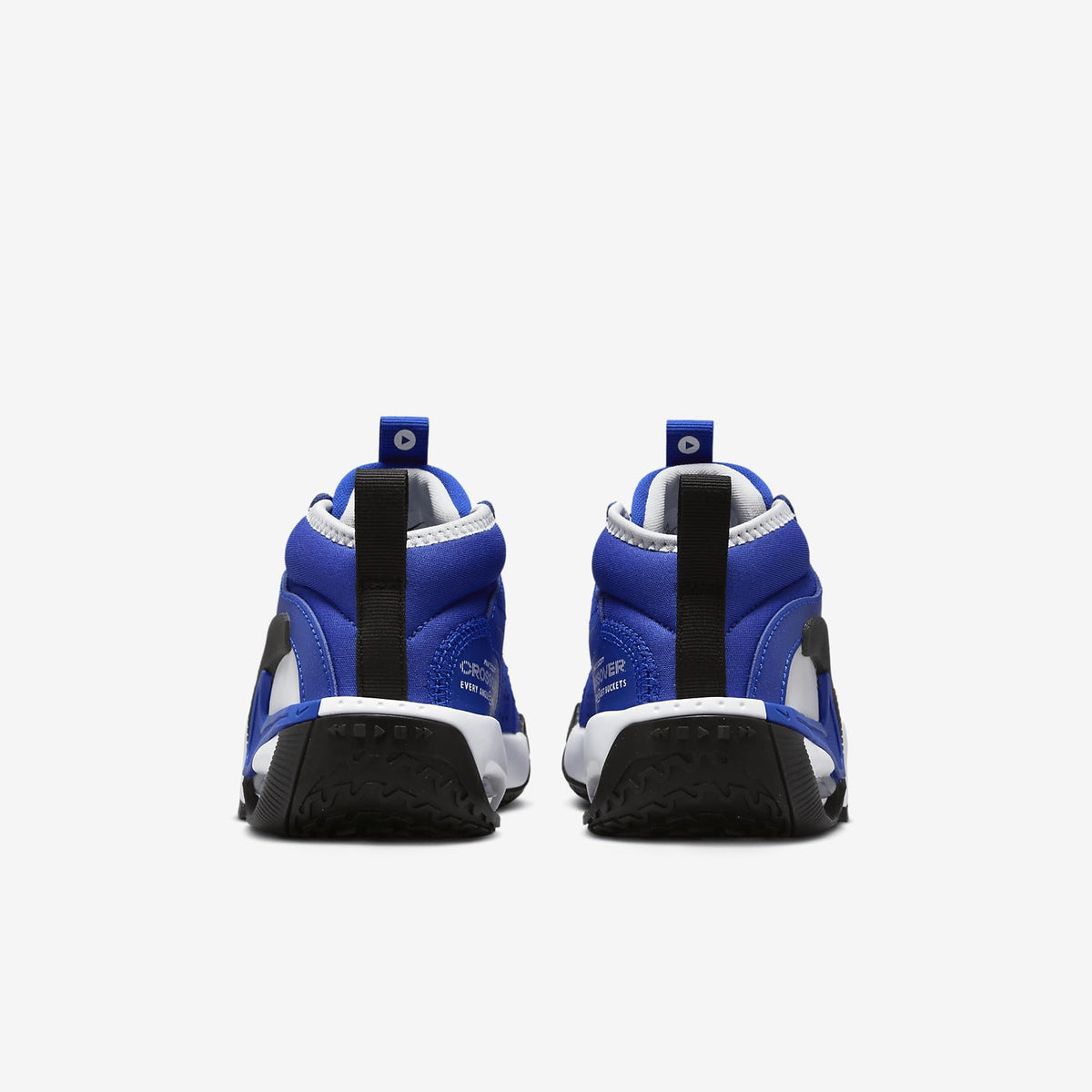 Nike Air Zoom Crossover 2 Big Kids' Basketball Shoes (FB2689-401, Racer Blue/Black/Pure Platinum/Racer Blue) Size 3.5